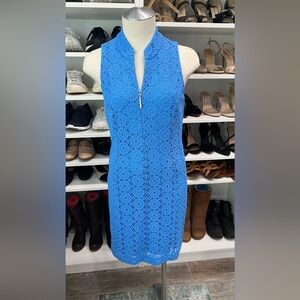 Lilly Pulitzer Cornflower Blue crochet dress • size small • beautiful • lined